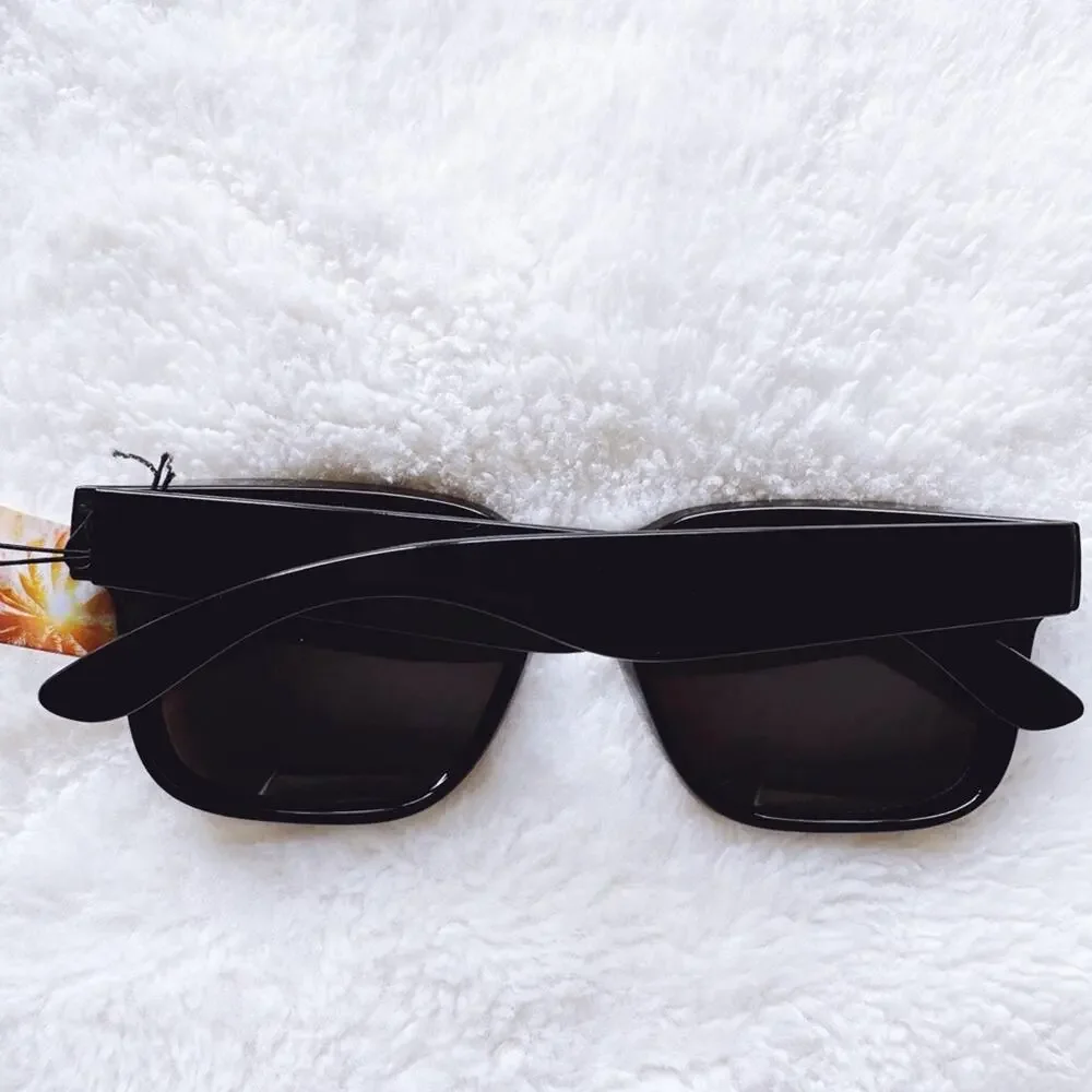Cedric Black w/ Blue & Green Tinted Lenses Mirrored Sunglasses